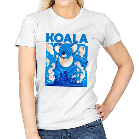 Koala ATTACK - Womens T-Shirts RIPT Apparel Small / White