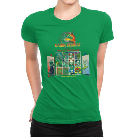 Kombat in the Woods Exclusive - Dead Pixels - Womens Premium T-Shirts RIPT Apparel Small / Kelly Green