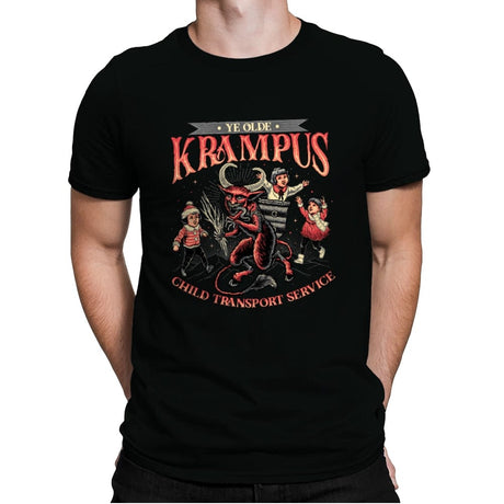 Krampus Christmas - Mens Premium T-Shirts RIPT Apparel Small / Black