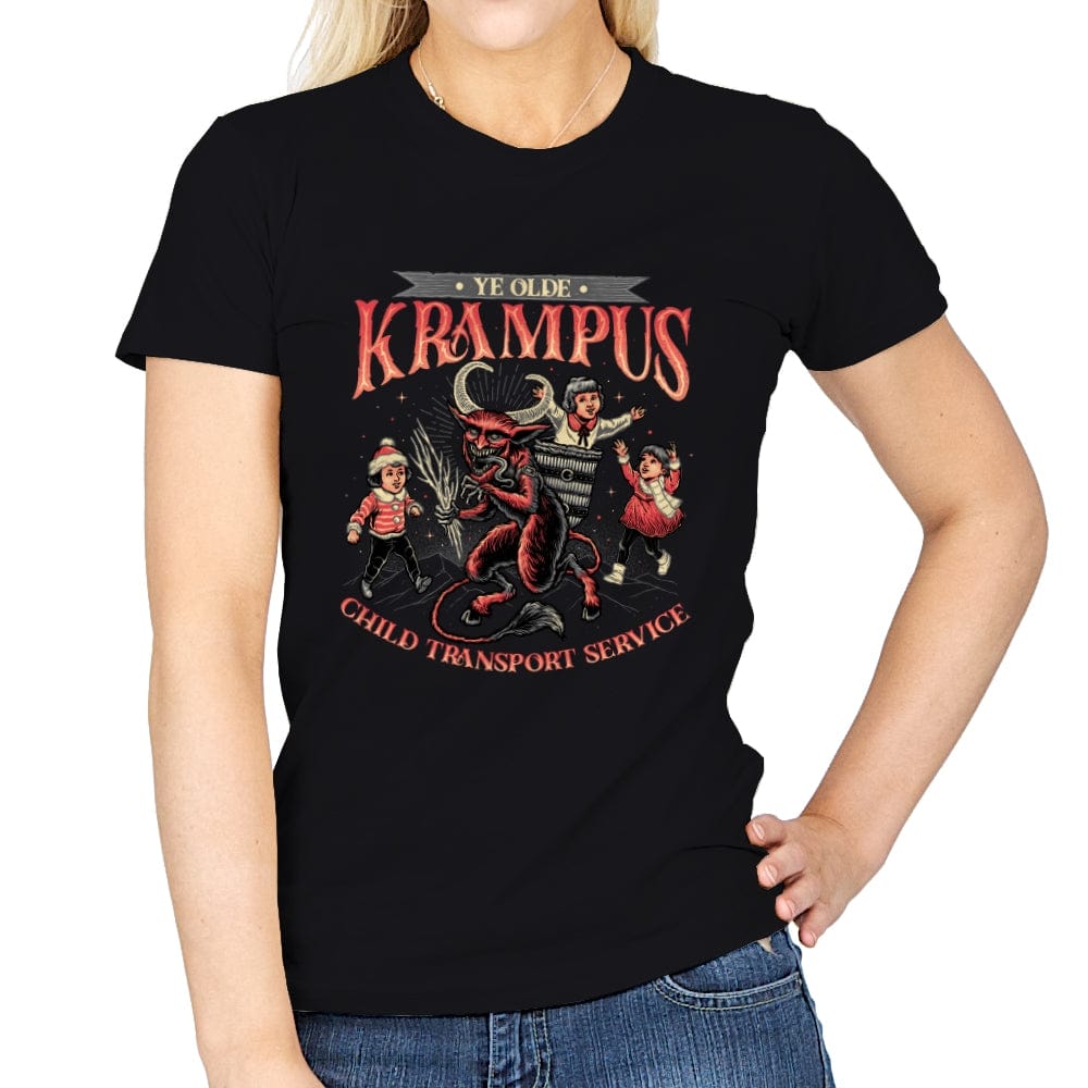 Krampus Christmas - Womens T-Shirts RIPT Apparel Small / Black