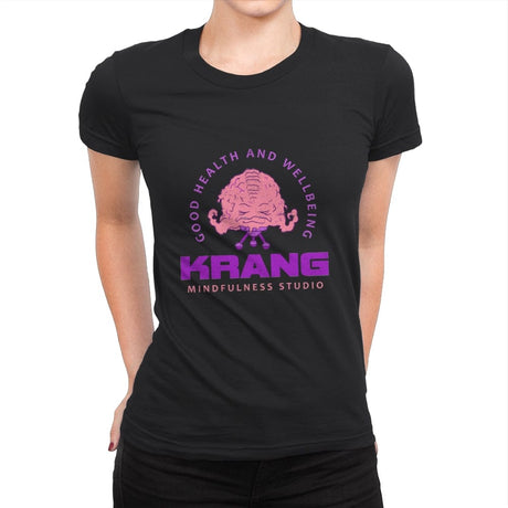 Krang Mindfulness Studio - Womens Premium T-Shirts RIPT Apparel Small / Black