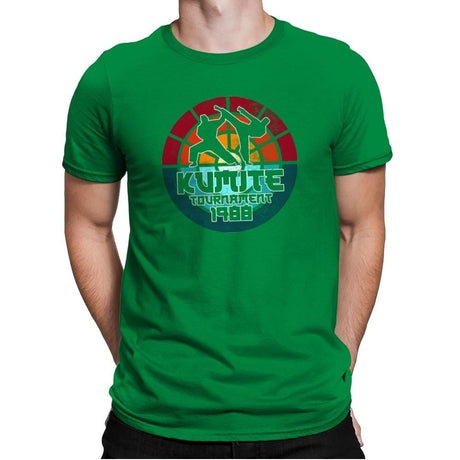 Kumite Tournament - Mens Premium T-Shirts RIPT Apparel Small / Kelly Green