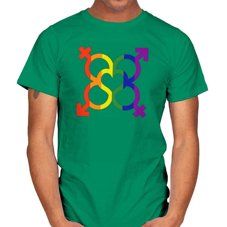 L.O.V.E. - Pride - Mens T-Shirts RIPT Apparel Small / Kelly Green