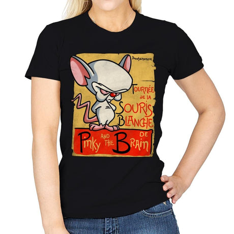 La Souris Blanche - Womens T-Shirts RIPT Apparel Small / Black