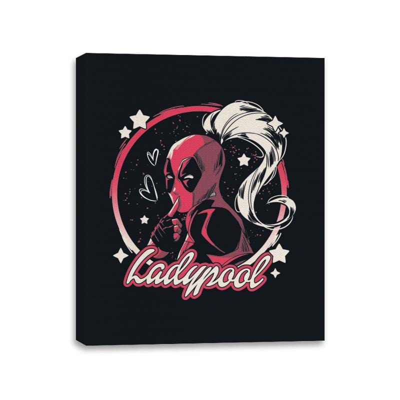 Ladypool - Canvas Wraps Canvas Wraps RIPT Apparel 11x14 / Black