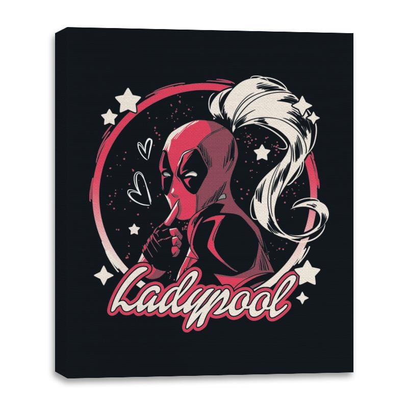 Ladypool - Canvas Wraps Canvas Wraps RIPT Apparel 16x20 / Black