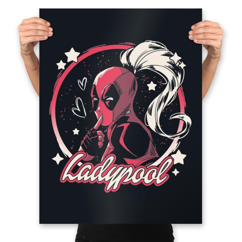 Ladypool - Prints Posters RIPT Apparel 18x24 / Black