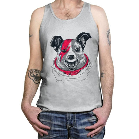 Laika Stardust - Tanktop Tanktop RIPT Apparel X-Small / Silver