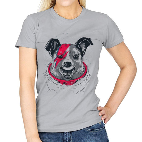 Laika Stardust - Womens T-Shirts RIPT Apparel Small / Sport Grey