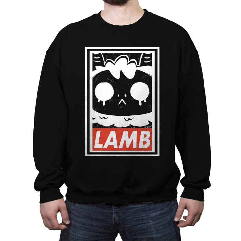 Lamb - Crew Neck Sweatshirt Crew Neck Sweatshirt RIPT Apparel Small / Black