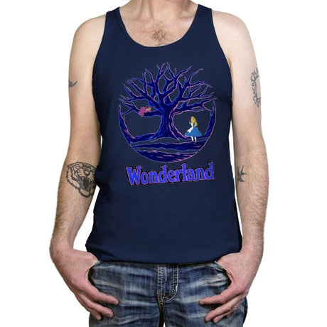 Land of Wonder - Tanktop Tanktop RIPT Apparel X-Small / Navy