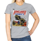 Laser Eyes Comics - Womens T-Shirts RIPT Apparel Small / Sport Grey