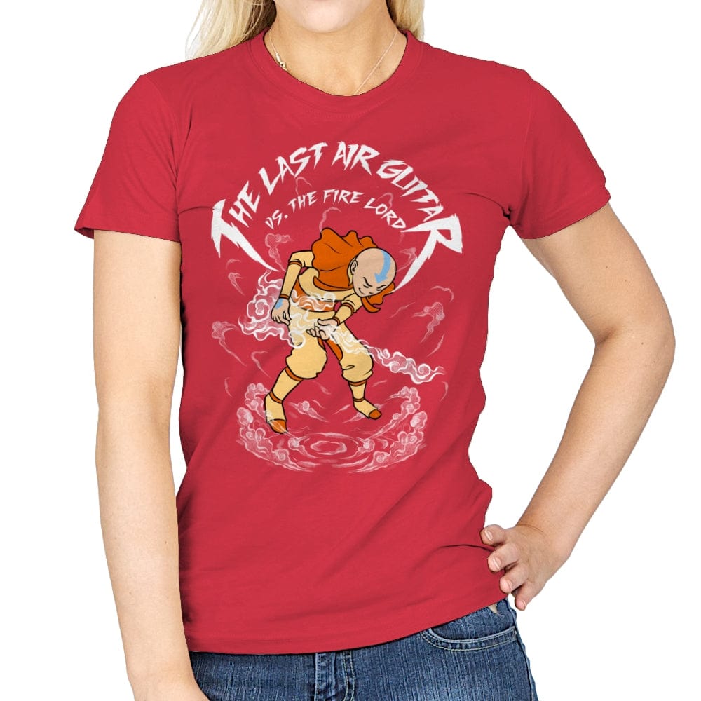 Last Air Guitar Master - Womens T-Shirts RIPT Apparel Small / Red