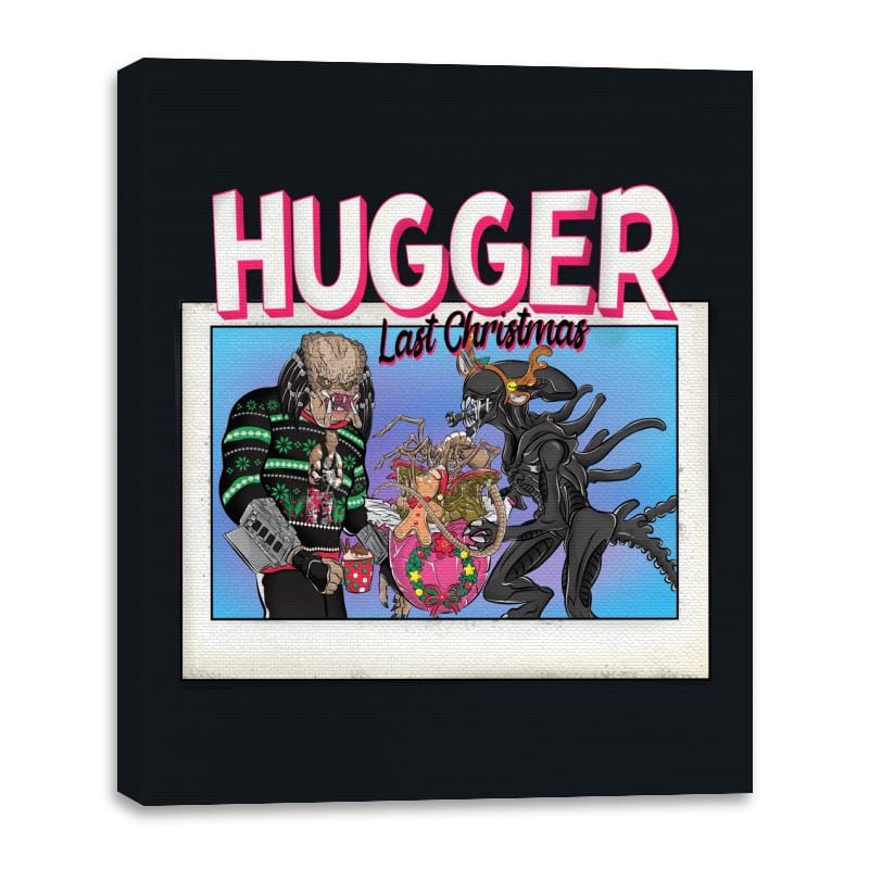 Last Christmas I Gave You My Hugger - Canvas Wraps Canvas Wraps RIPT Apparel 16x20 / Black