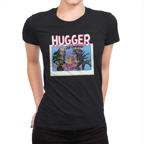 Last Christmas I Gave You My Hugger - Womens Premium T-Shirts RIPT Apparel Small / Black