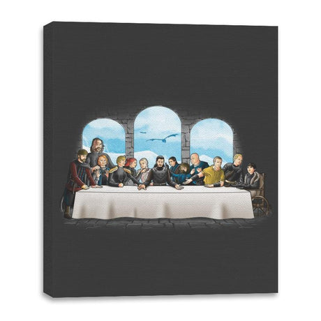 Last Winter Supper - Canvas Wraps Canvas Wraps RIPT Apparel 16x20 / Charcoal