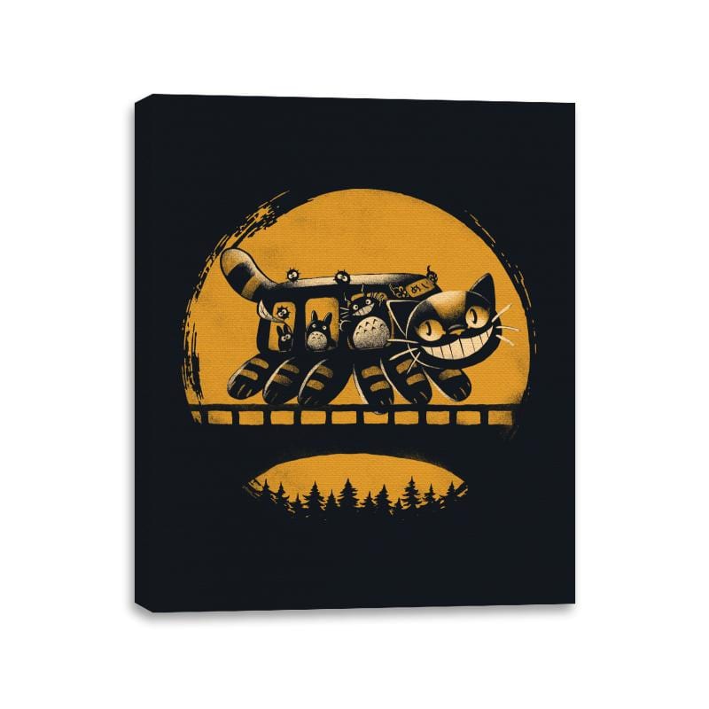 Late Night Ride - Canvas Wraps Canvas Wraps RIPT Apparel 11x14 / Black