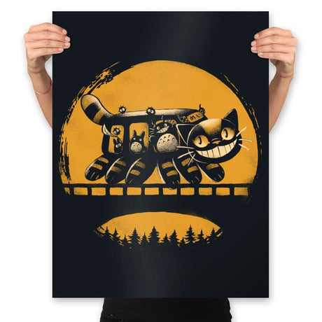 Late Night Ride - Prints Posters RIPT Apparel 18x24 / Black