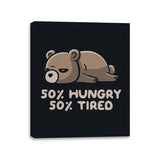 Lazy Bear - Canvas Wraps Canvas Wraps RIPT Apparel 11x14 / Black