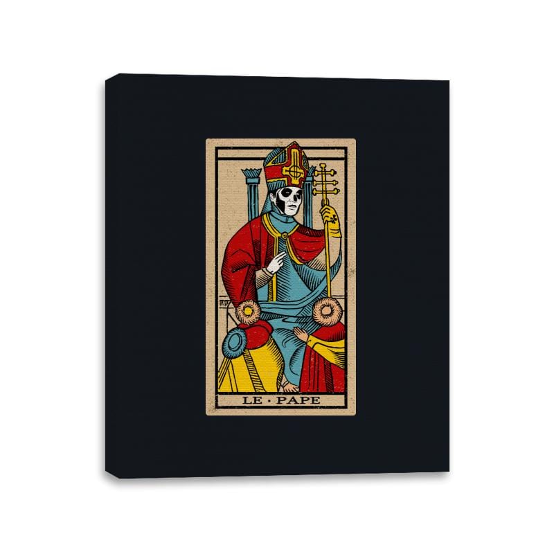 Le Pape Emeritus Tarot Card - Canvas Wraps Canvas Wraps RIPT Apparel 11x14 / Black