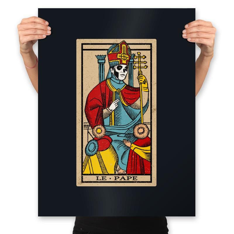 Le Pape Emeritus Tarot Card - Prints Posters RIPT Apparel 18x24 / Black