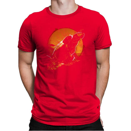 Leaf on the Wind - Graffitees - Mens Premium T-Shirts RIPT Apparel Small / Red