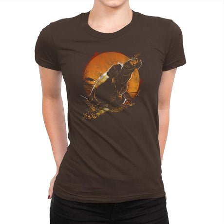 Leaf on the Wind - Graffitees - Womens Premium T-Shirts RIPT Apparel Small / Dark Chocolate