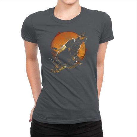 Leaf on the Wind - Graffitees - Womens Premium T-Shirts RIPT Apparel Small / Heavy Metal