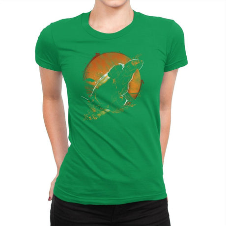 Leaf on the Wind - Graffitees - Womens Premium T-Shirts RIPT Apparel Small / Kelly Green