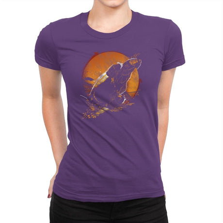 Leaf on the Wind - Graffitees - Womens Premium T-Shirts RIPT Apparel Small / Purple Rush