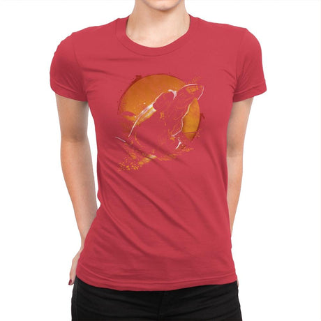 Leaf on the Wind - Graffitees - Womens Premium T-Shirts RIPT Apparel Small / Red