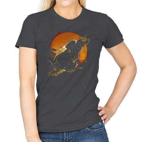 Leaf on the Wind - Graffitees - Womens T-Shirts RIPT Apparel Small / Charcoal