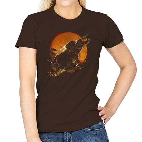 Leaf on the Wind - Graffitees - Womens T-Shirts RIPT Apparel Small / Dark Chocolate