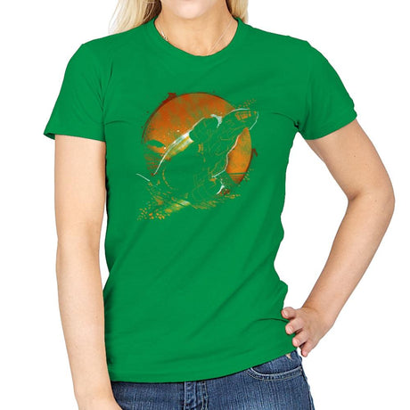 Leaf on the Wind - Graffitees - Womens T-Shirts RIPT Apparel Small / Irish Green