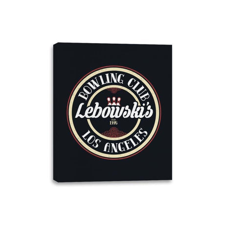 Lebowski's Bowling - Canvas Wraps Canvas Wraps RIPT Apparel 8x10 / Black