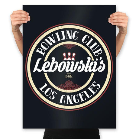 Lebowski's Bowling - Prints Posters RIPT Apparel 18x24 / Black