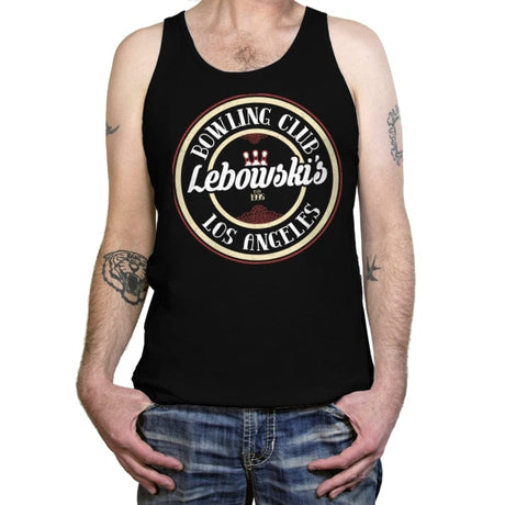 Lebowski's Bowling - Tanktop Tanktop RIPT Apparel X-Small / Black