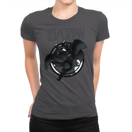 Led Crow - Womens Premium T-Shirts RIPT Apparel Small / Heavy Metal