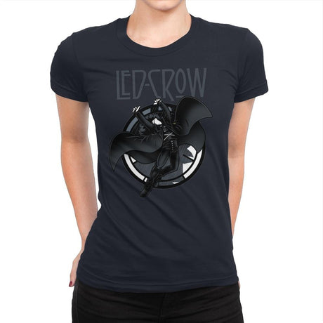 Led Crow - Womens Premium T-Shirts RIPT Apparel Small / Midnight Navy