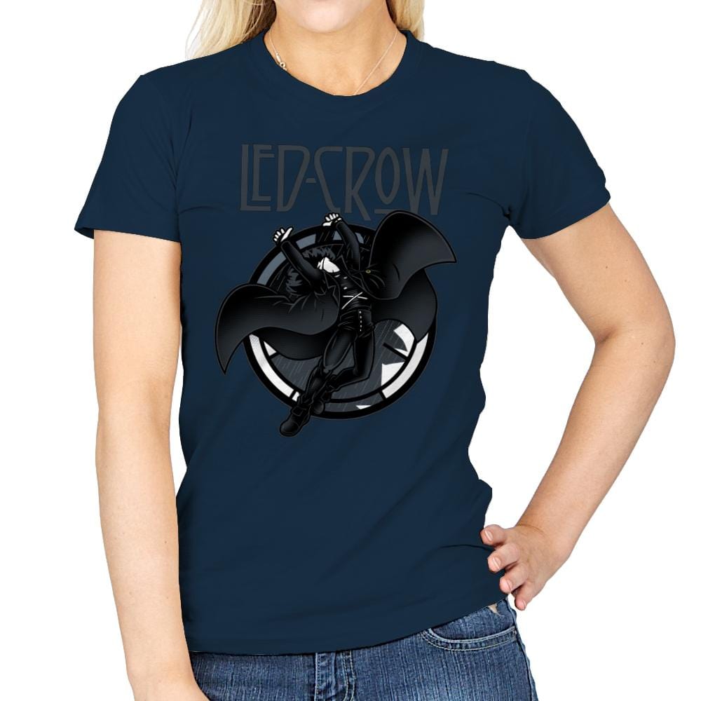 Led Crow - Womens T-Shirts RIPT Apparel Small / Navy