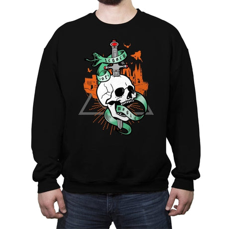 Legacy of Magic - Crew Neck Sweatshirt Crew Neck Sweatshirt RIPT Apparel Small / Black