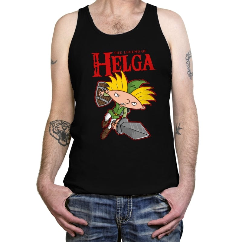 Legend of Helga - Tanktop Tanktop RIPT Apparel X-Small / Black