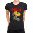 Legend of Helga - Womens Premium T-Shirts RIPT Apparel Small / Black