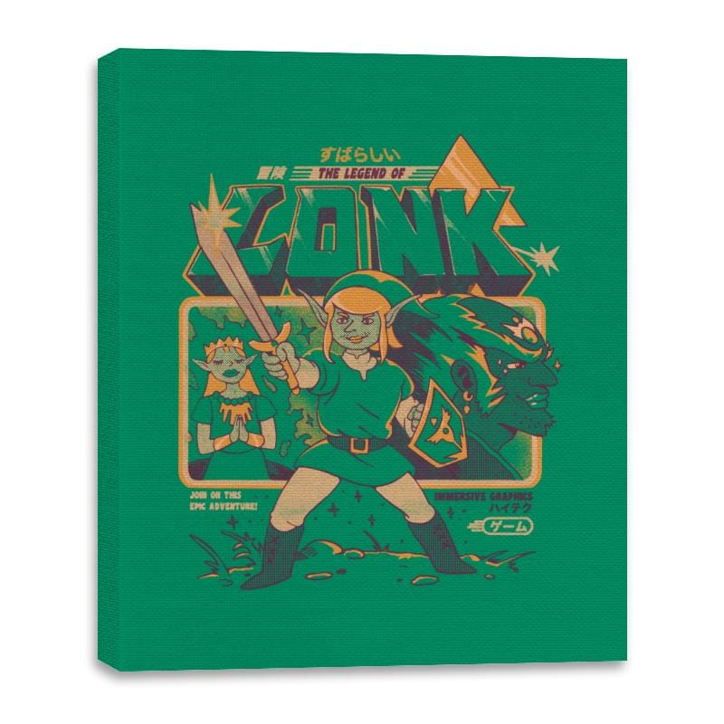 Legend of Lonk - Canvas Wraps Canvas Wraps RIPT Apparel 16x20 / Kelly