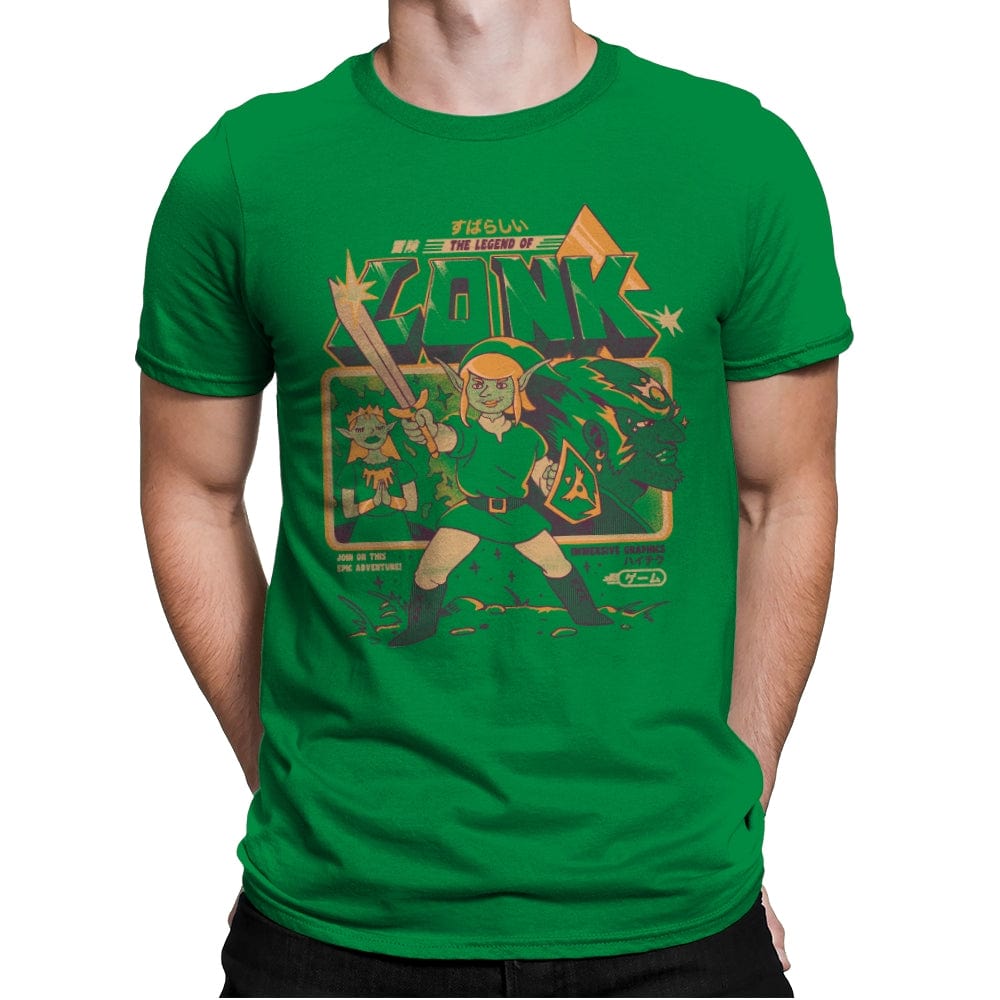 Legend of Lonk - Mens Premium T-Shirts RIPT Apparel Small / Kelly