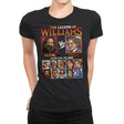 Legend of Williams - Retro Fighter Series - Womens Premium T-Shirts RIPT Apparel Small / Black