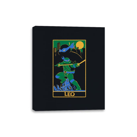 Leo Tarot Card - Canvas Wraps Canvas Wraps RIPT Apparel 8x10 / Black