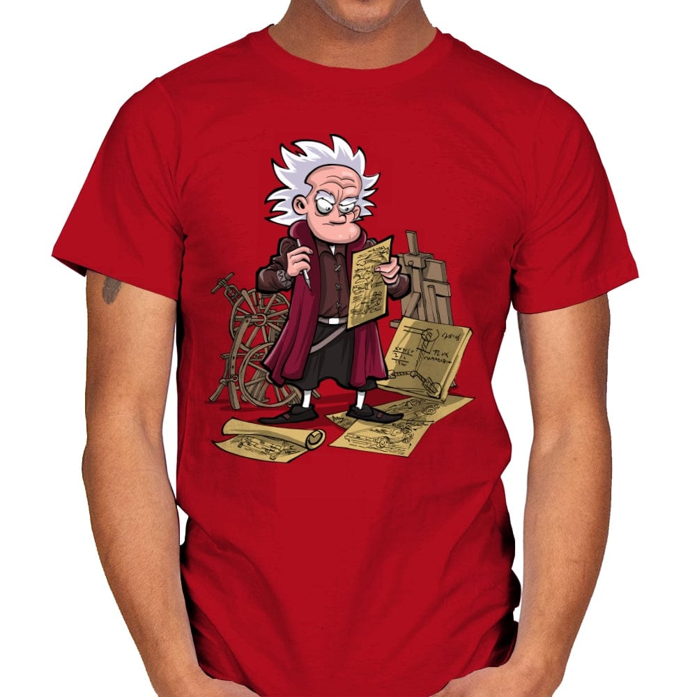 Leonardo Doc Vinci - Mens T-Shirts RIPT Apparel Small / Red