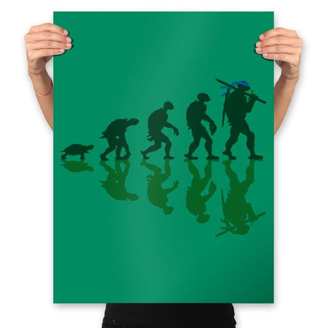 Leonardo Evolution - Prints Posters RIPT Apparel 18x24 / Kelly