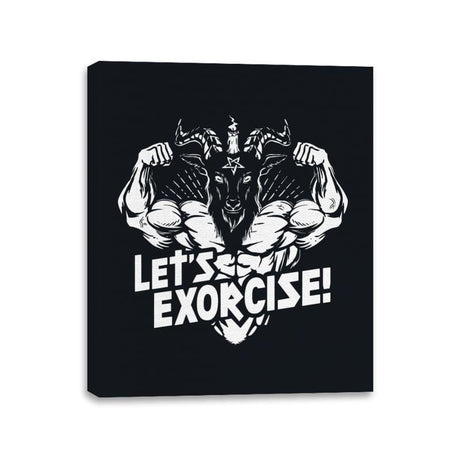 Let's Exorcise - Canvas Wraps Canvas Wraps RIPT Apparel 11x14 / Black